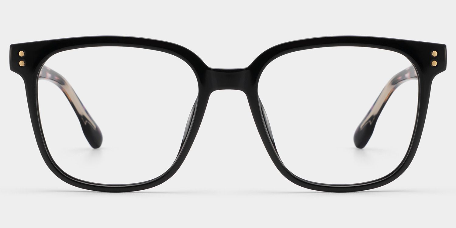 Donnalyn Black Square Natural Eyewear | ZEELOOL0