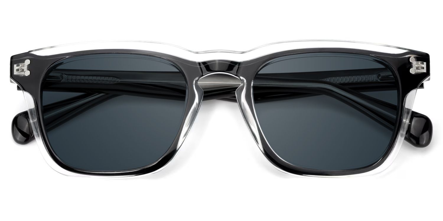 Liam Tr90 Black Clear Frame Sunglasses | ZEELOOL UK1