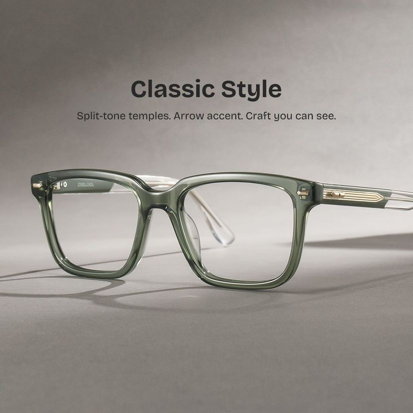 George Green Rectangle Glasses
