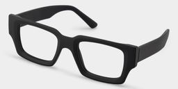 Garza Black Rectangle Glasses2