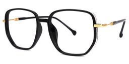 Joana Black Geometric Glasses1