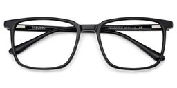 Aidan Black Rectangle Glasses2