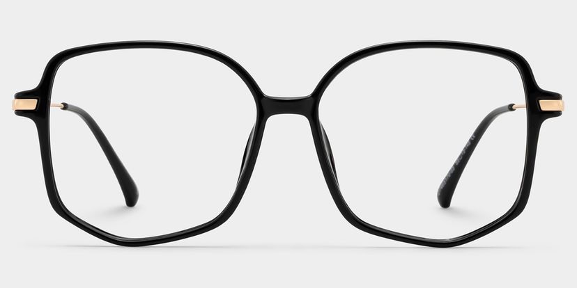 Payton Black Geometric Glasses