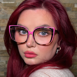 Fenn Pink Tortoise Cat eye Glasses7