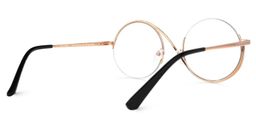 Flozif Black Round Glasses5