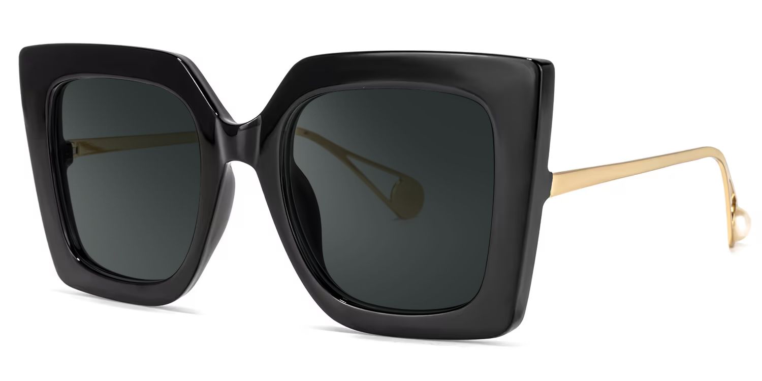 Qatar Black Square Sunglasses to Frame Your Face | ZEELOOL UK1