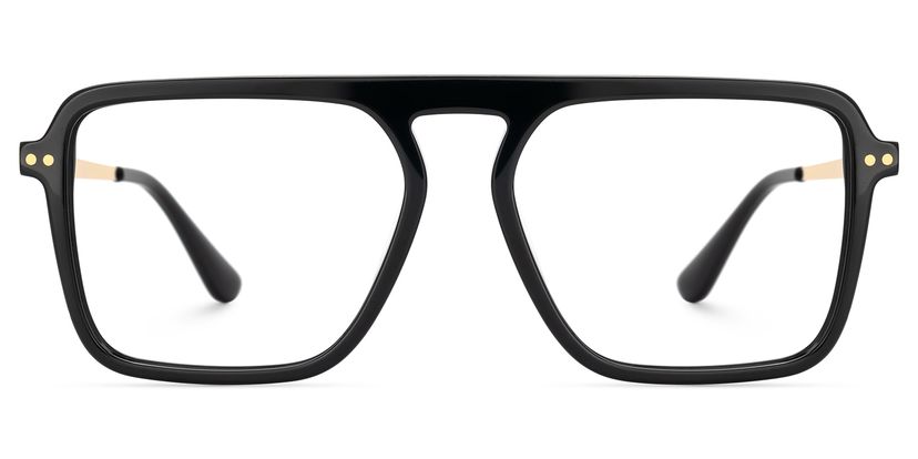Briannie Black Aviator Glasses