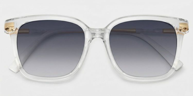 Jacqui Clear Rectangle Sunglasses