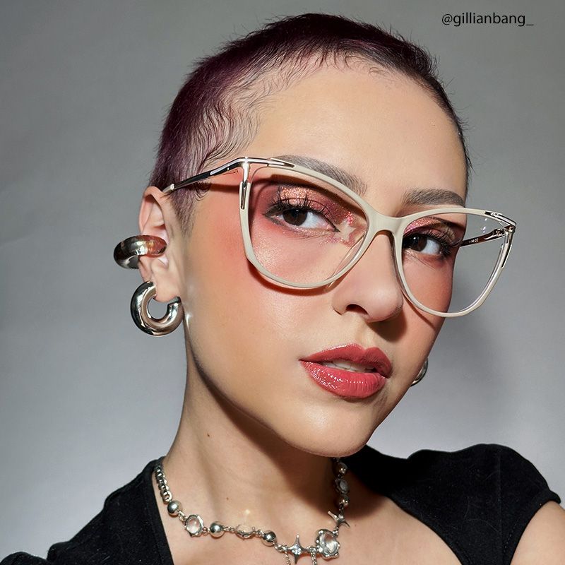 Yomary Cateye Khaki EyeGlasses | ZEELOOL UK6