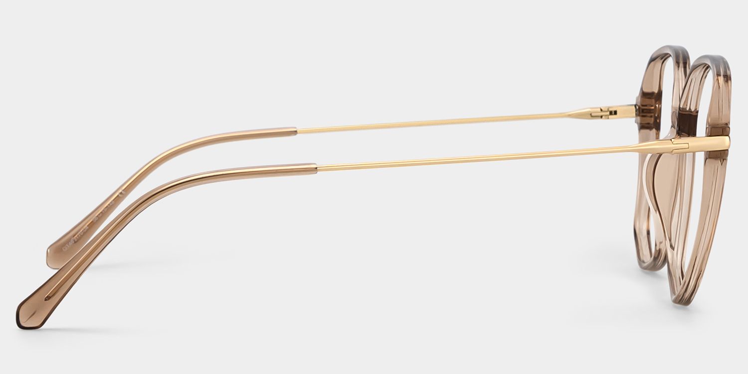 Payton Geometric Beige Frame Glasses | ZEELOOL UK3
