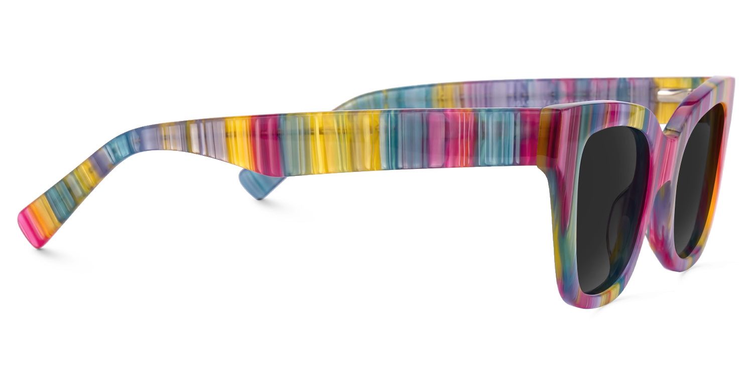 Nereyda Acetate Multicolor Frame Sunglasses | ZEELOOL UK2