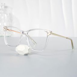 Tricee Clear Square Glasses0