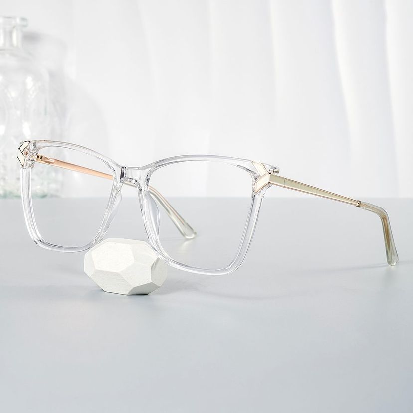 Tricee Clear Square Glasses