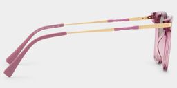 Jacqui Pink Rectangle Sunglasses3