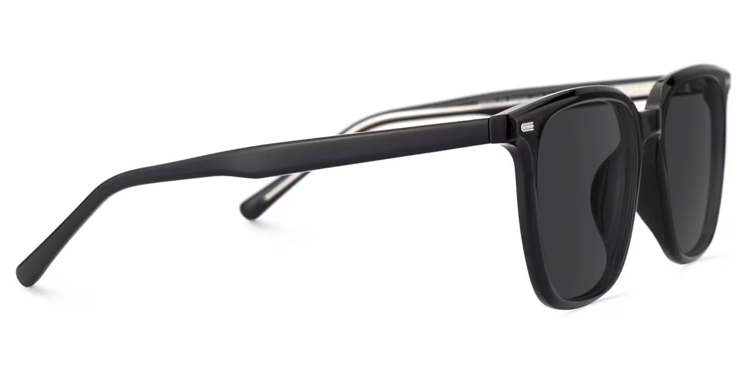 Eliza Black Frame Sunglasses with Square Style | ZEELOOL UK3