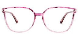 Rodz Pink-Floral Square Glasses0