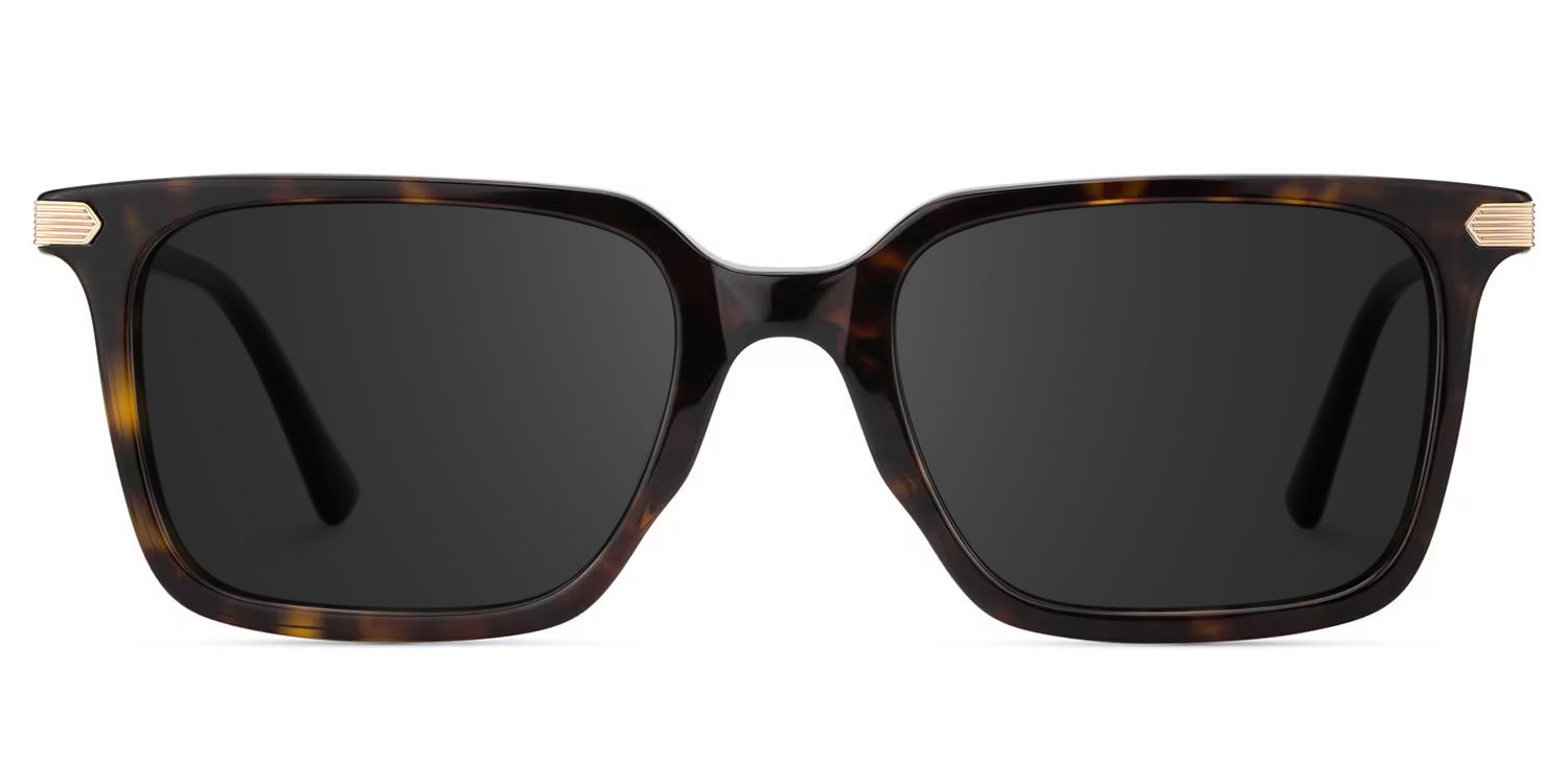 Goveo Rectangle Tortoise Sunglasses for Women & Men | ZEELOOL UK0