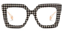 Latanya Two-Tone Square Glasses0