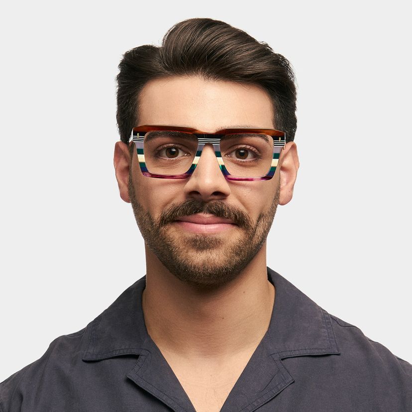 Kenish Multicolor Square Glasses