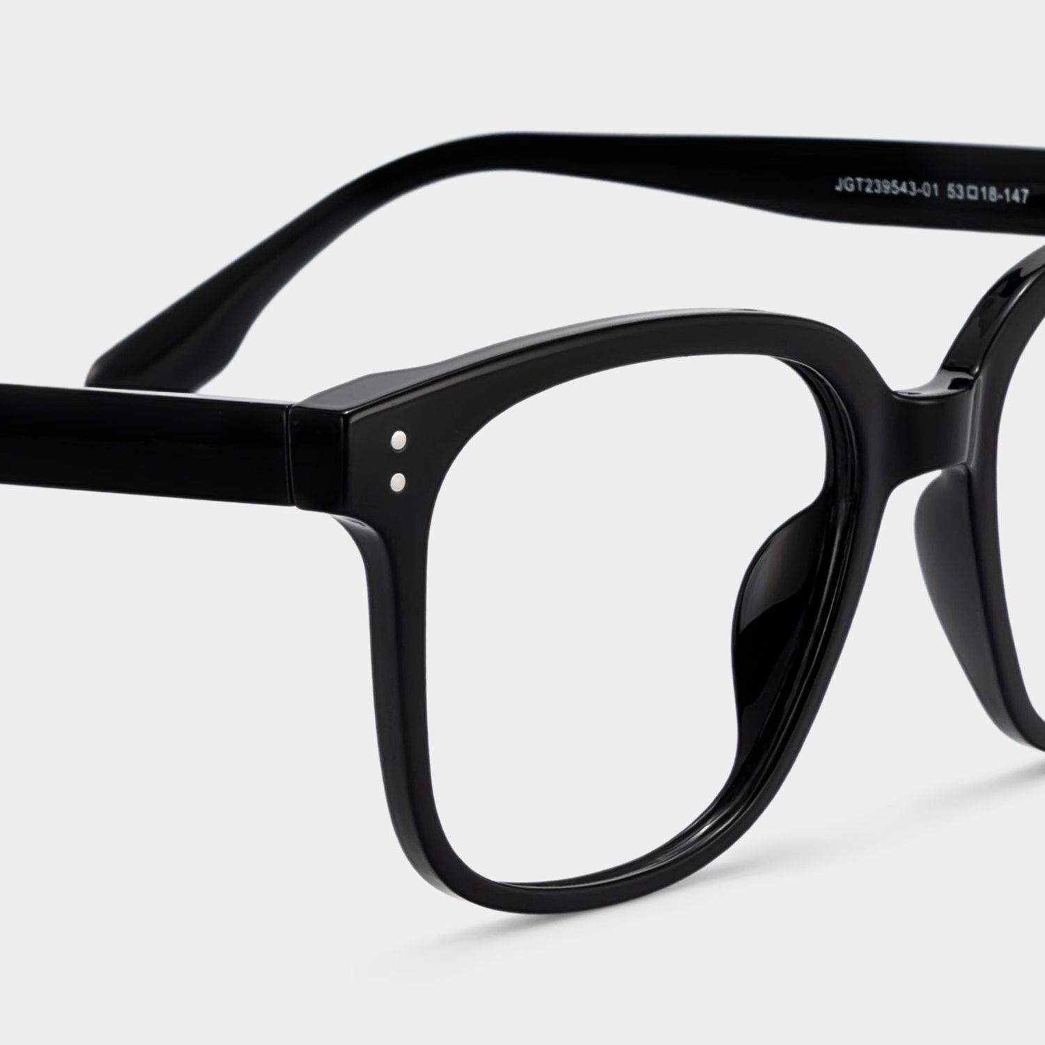 Oglesby Square Blue Light Blocking Glasses Black Frame | Zeelool4