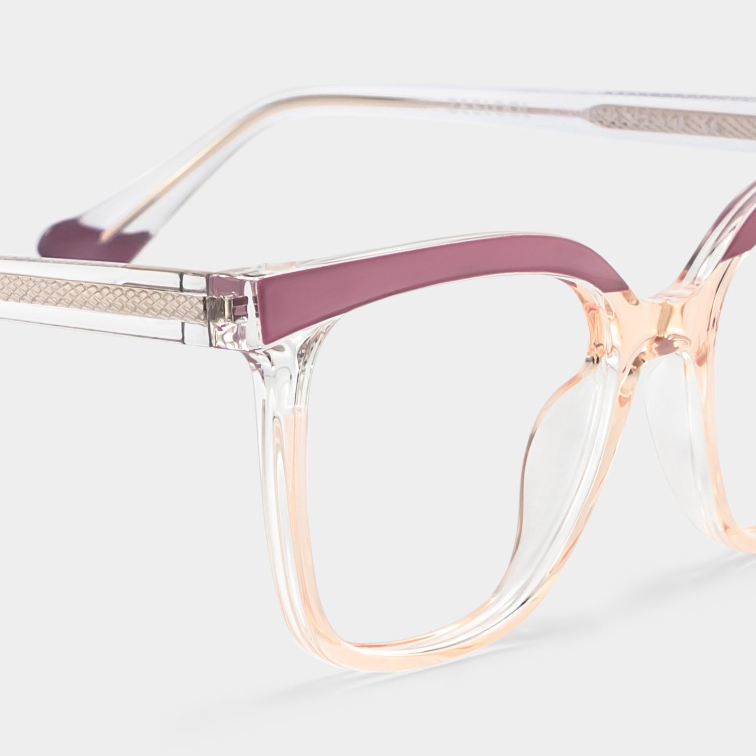 Square Tawana Purple Glasses deals -Zeelool Glasses4