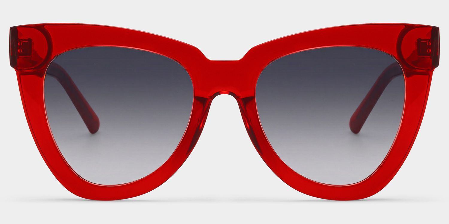 Yaser Red Cat Eye Sunglasses to Frame Your Face | ZEELOOL UK0