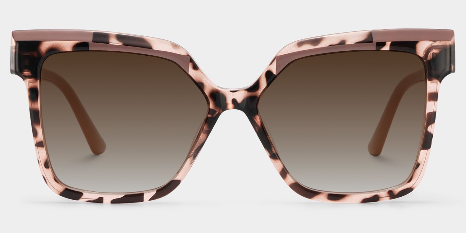 Eboney Square Tortoise Full Rim Sunglasses | ZEELOOL UK0