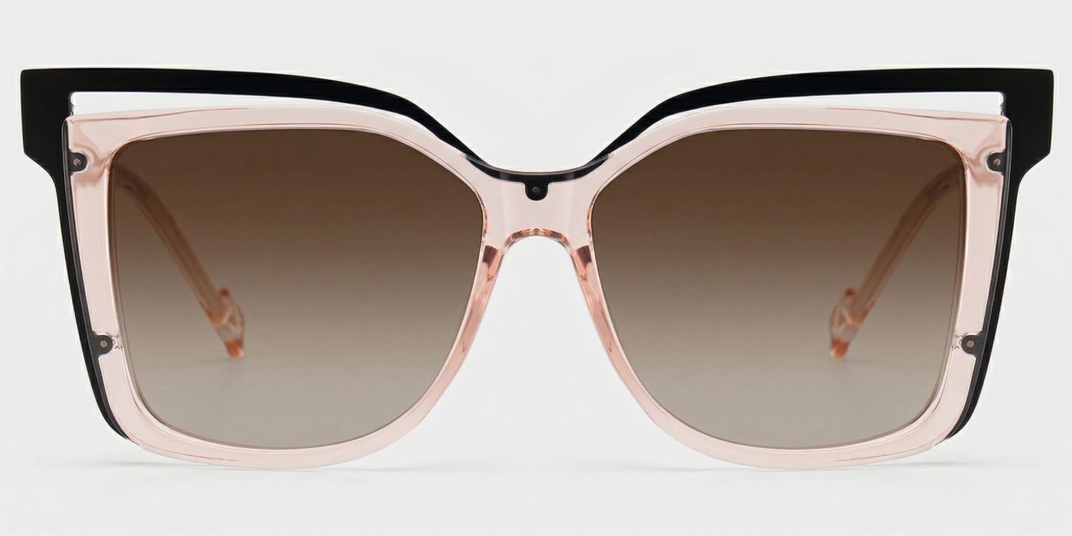 Twolla Square Beige Full Rim Sunglasses | ZEELOOL UK0