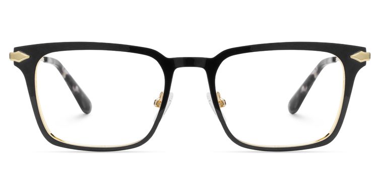 Chaney Black Rectangle Glasses