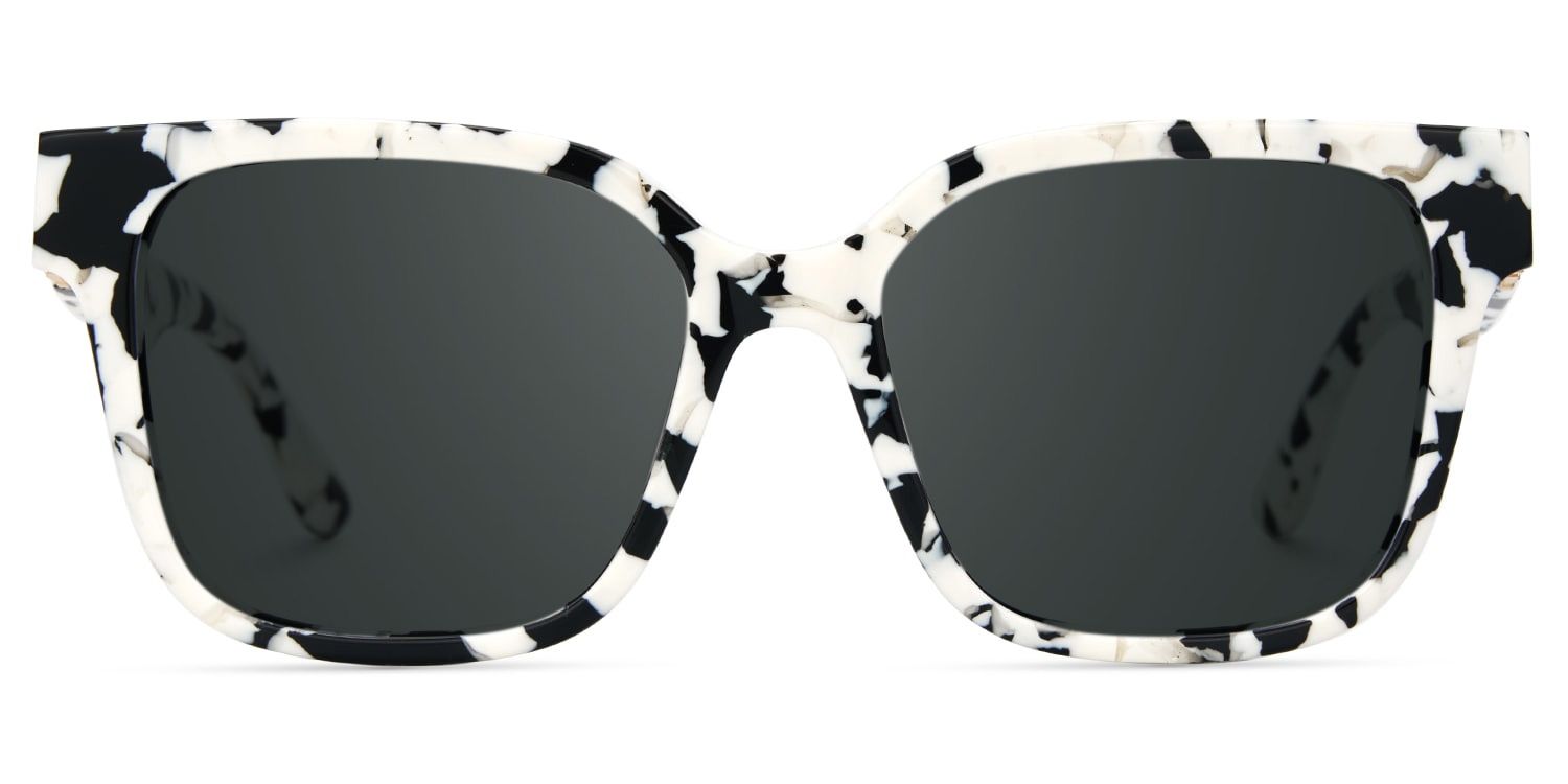 Kerri Cow Print Frame Sunglasses with Square Style | ZEELOOL UK0