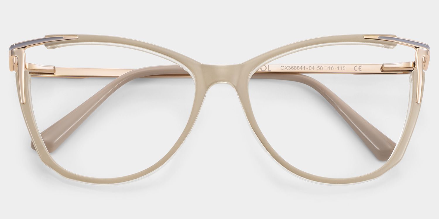 Yomary Cateye Khaki EyeGlasses | ZEELOOL UK2