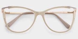 Yomary Khaki Cat eye Glasses2