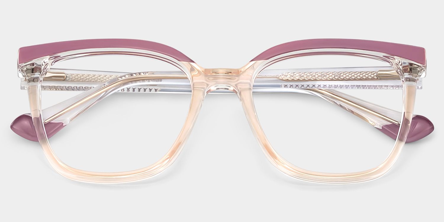 Square Tawana Purple Glasses deals -Zeelool Glasses1