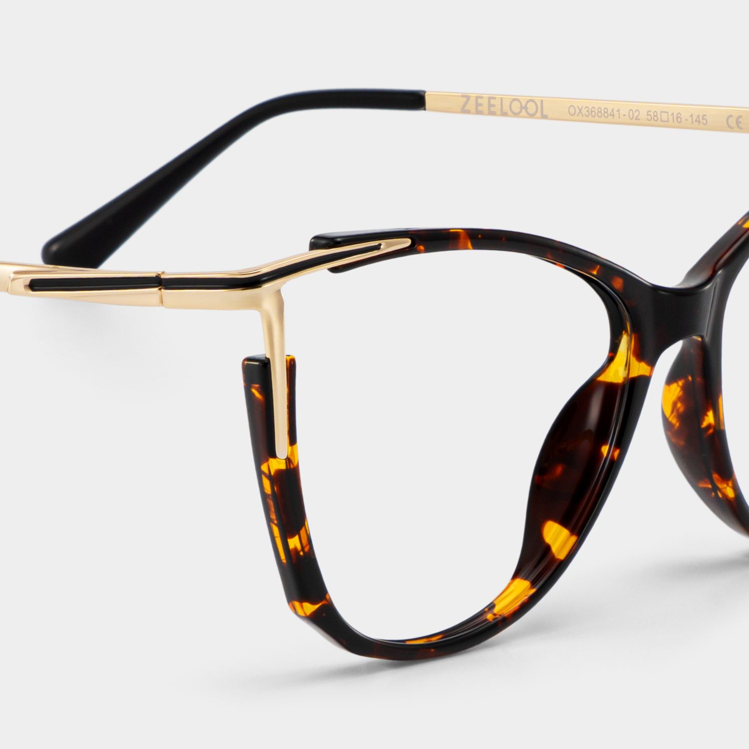 Yomary Cateye Tortoise Thin Frame Glasses | Zeelool4