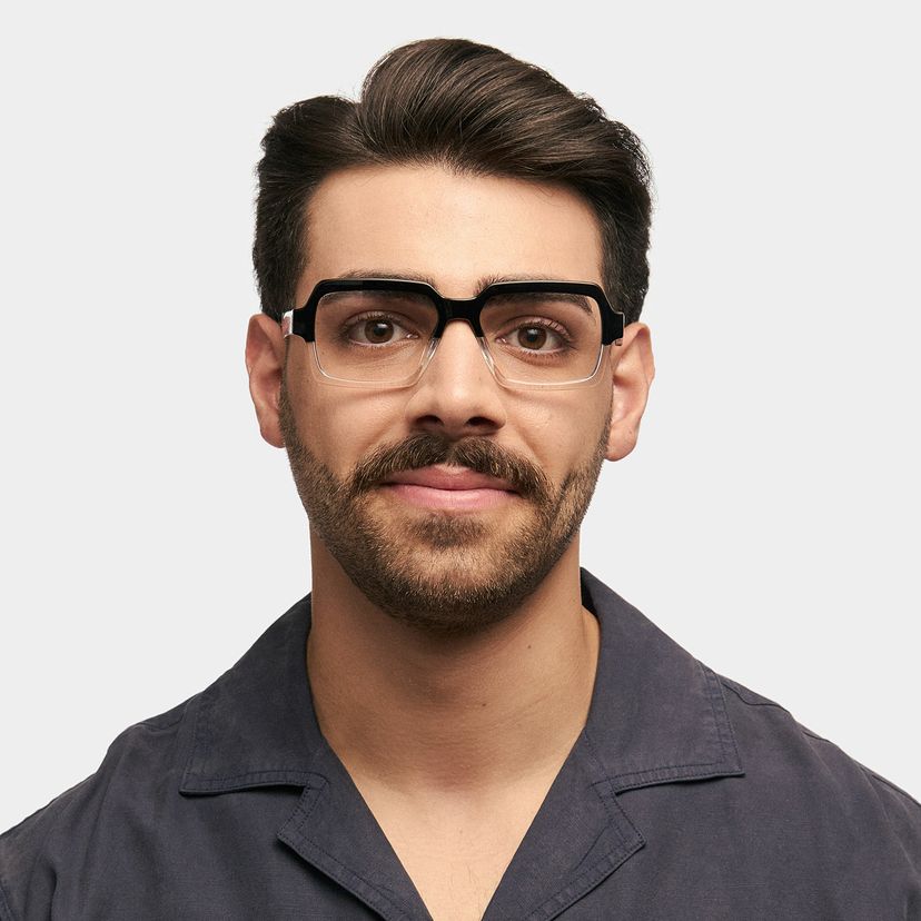 Jack Black-Clear Rectangle Glasses