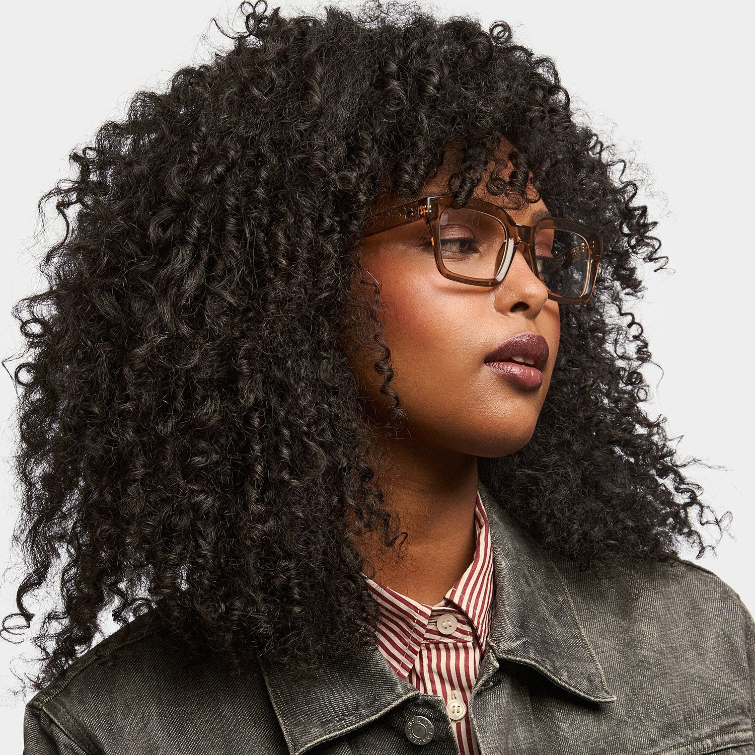 Grover Rectangle Eyeglasses and Beige Color Frames1
