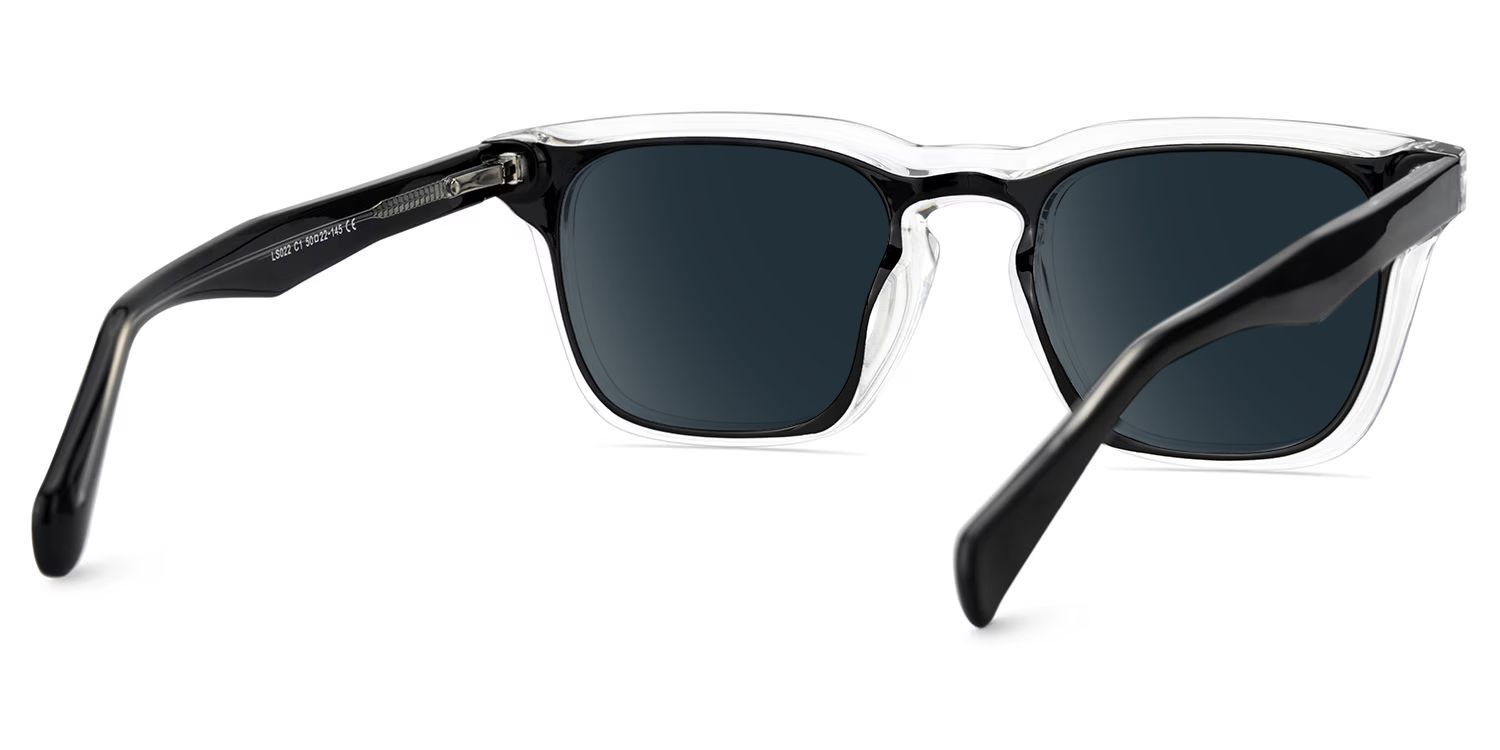 Liam Tr90 Black Clear Frame Sunglasses | ZEELOOL UK4
