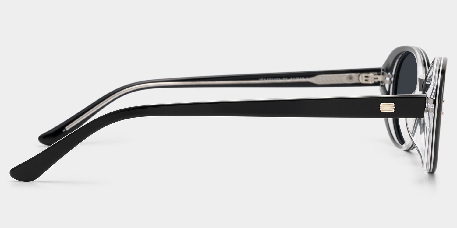 Lennon Black Oval Sunglasses to Frame Your Face | ZEELOOL UK3