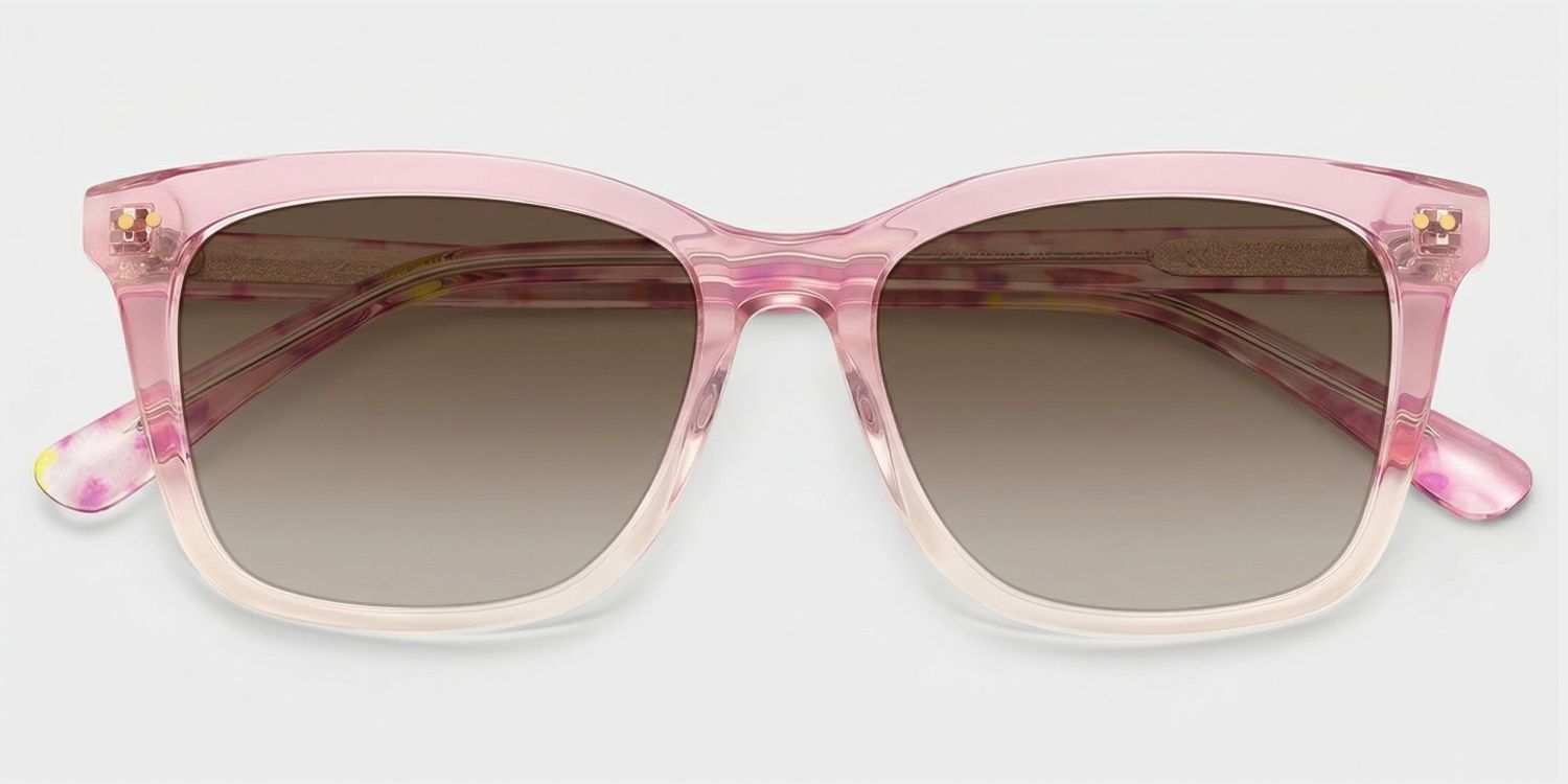 Layla Square Pink Sunglasses for Women & Men | ZEELOOL UK1