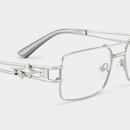 Eric Silver Aviator Glasses6