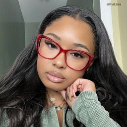 Farris Red Cat eye Glasses9