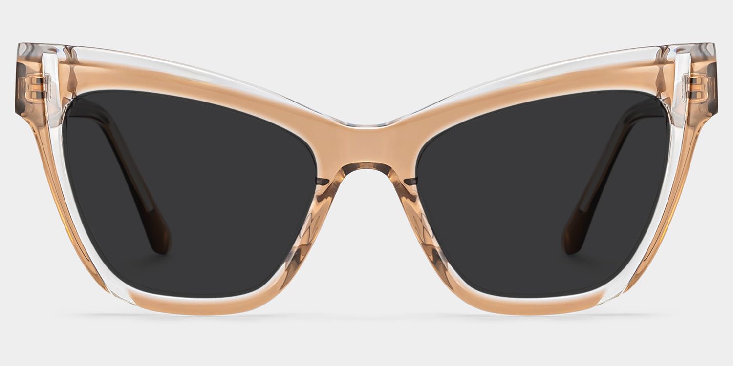 Saucie Cat Eye Brown Full Rim Sunglasses | ZEELOOL UK0