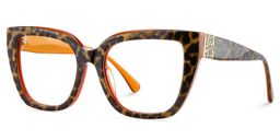 Tamarrah Leopard Cat eye Glasses3