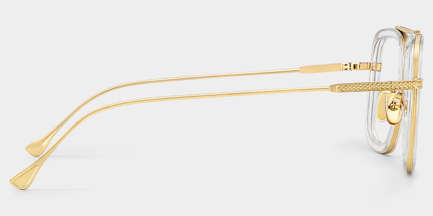 Gifford Aviator Clear Frame Glasses | ZEELOOL UK5