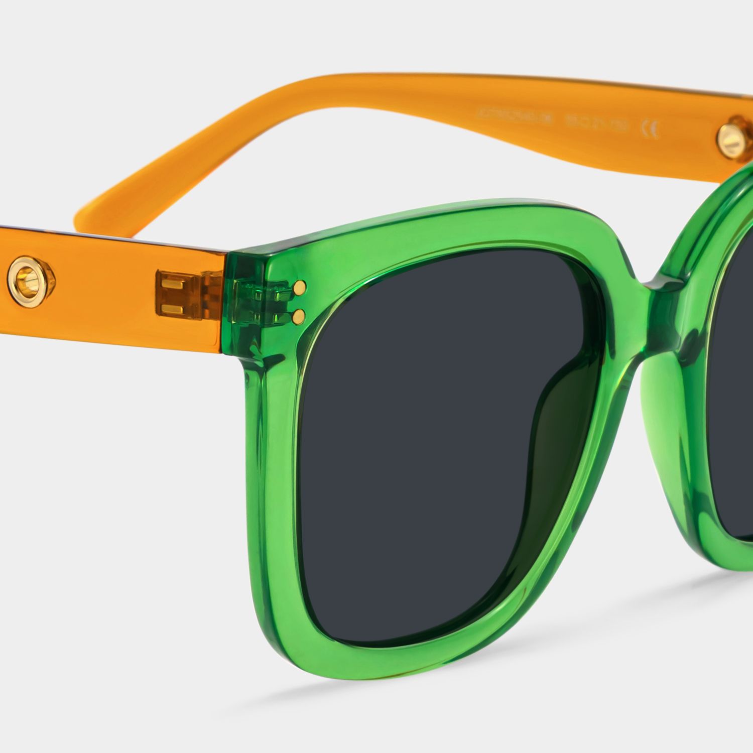 Ebony Green Square Sunglasses to Frame Your Face | ZEELOOL UK4