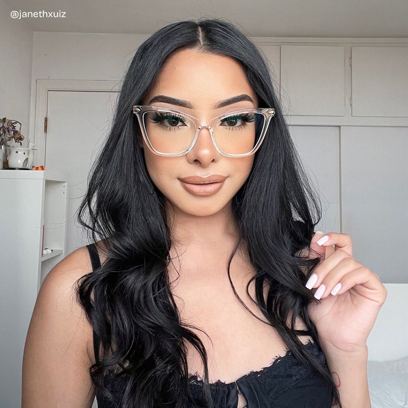 Hilary Clear Butterfly Glasses