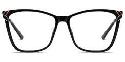 Tricee Black Square Glasses2