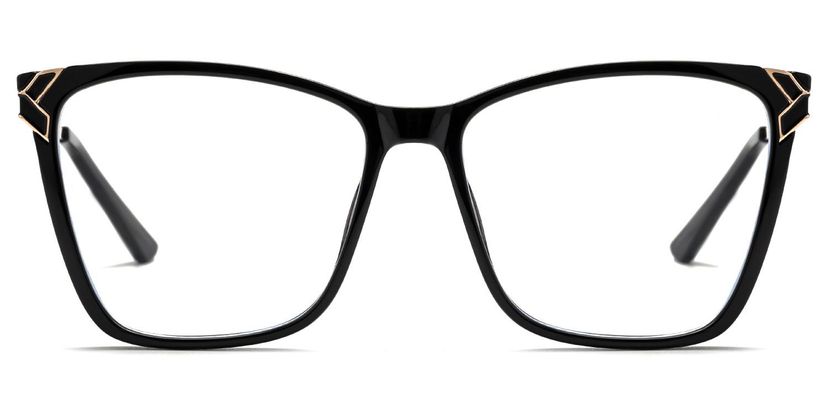 Tricee Black Square Glasses