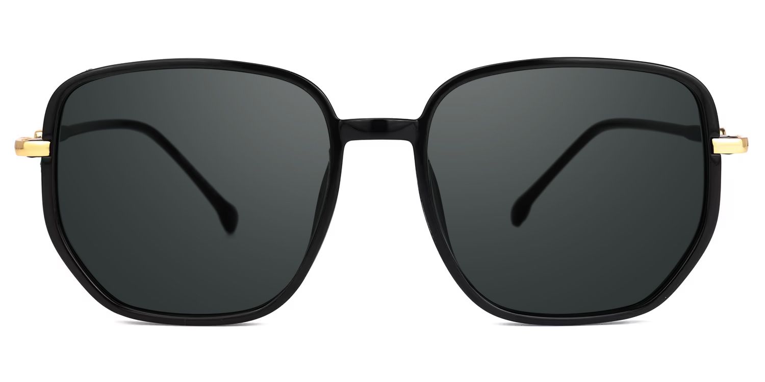 Joana Geometric Black Full Rim Sunglasses | ZEELOOL UK0