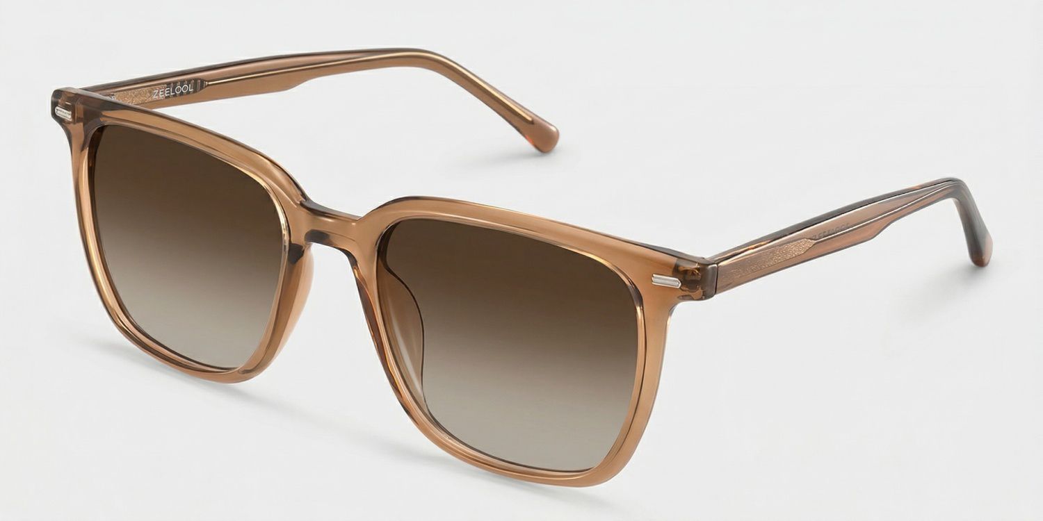 Eliza Tr90 Light Brown Frame Sunglasses | ZEELOOL UK2